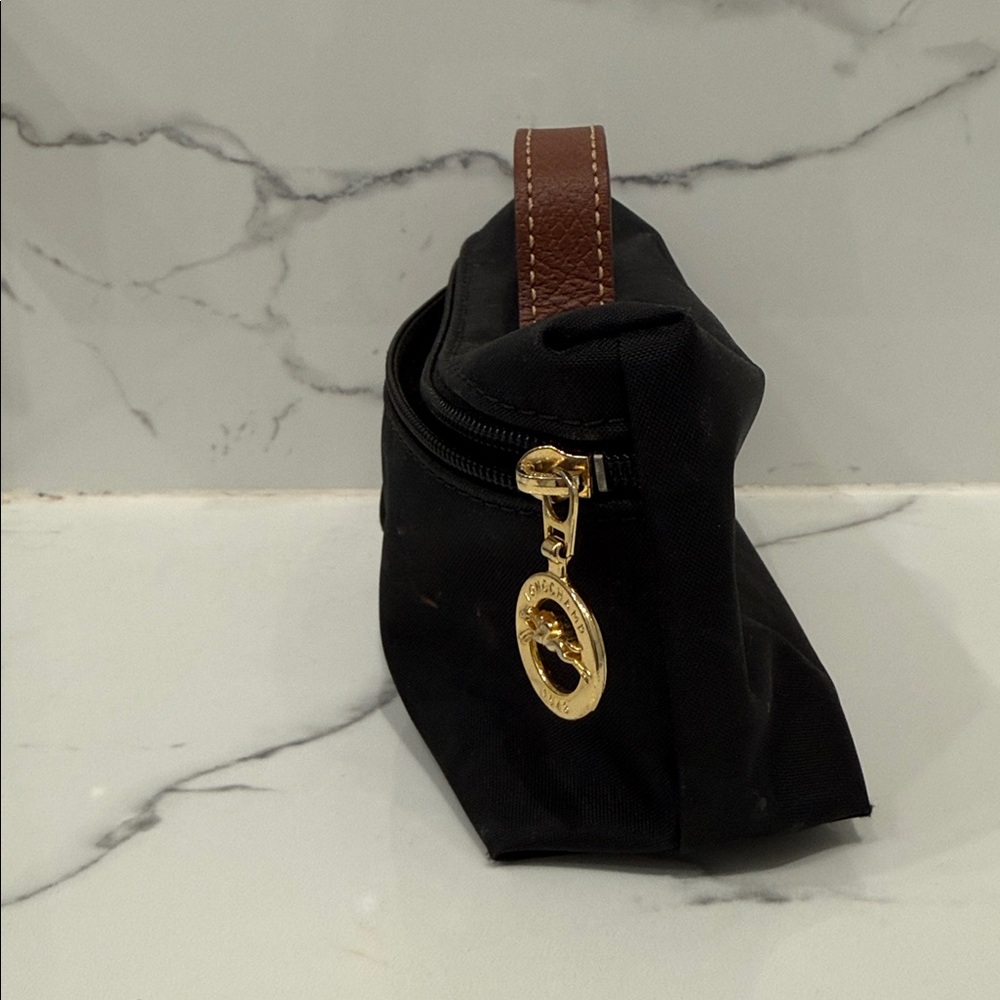 Longchamp Le Pliage Black Nylon Cosmetics Case - Picture 3 of 6